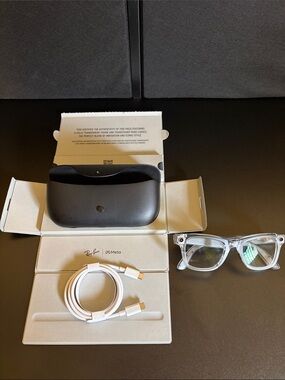 Meta x Ray-Ban Wayfarer Transitional RW4012 Clear/Ruby Limited Edition 4391/7500